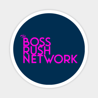 Boss Rush Network Logo (Pink) Magnet